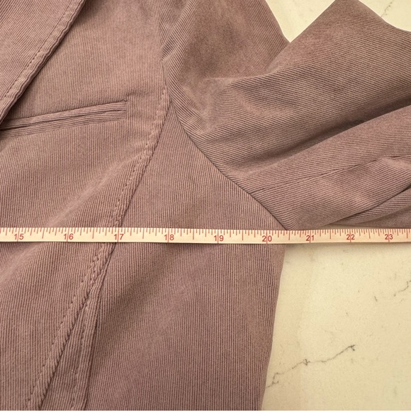 Petite Sophisticate corduroy lilac purple vintage single button blazer 12P - Picture 10 of 13